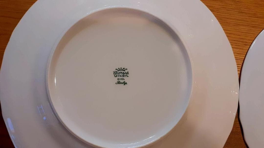 リチャードジノリ　ベッキオホワイト　ディナープレート26cm 4客セット