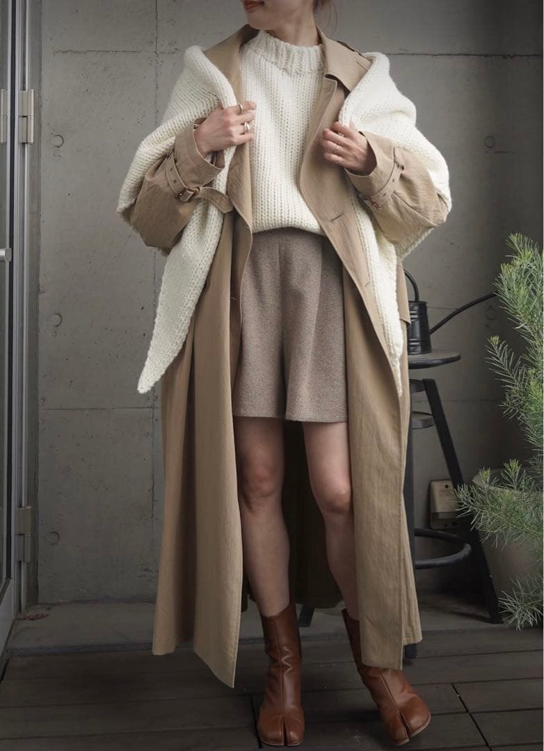 【新品】ETRE TOKYO リンクルトレンチコート