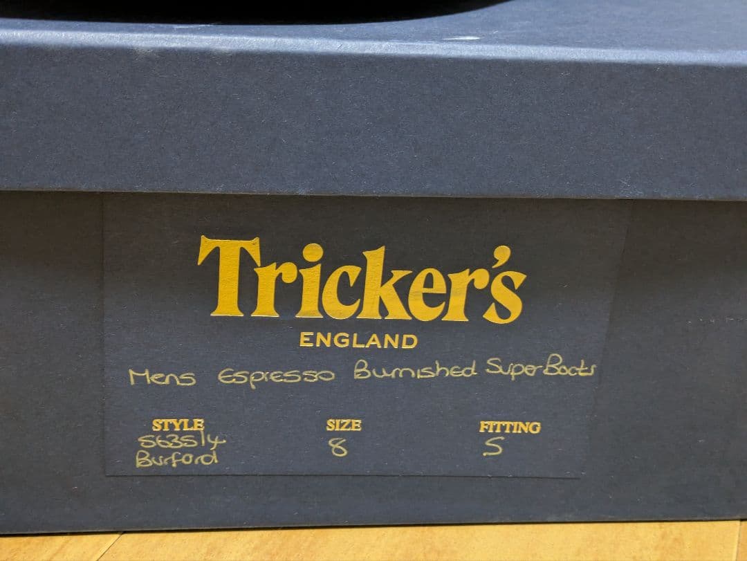 【Tricker’s】Burford レースアップブーツ UK8
