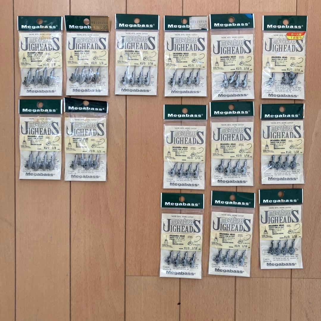 メガバス　オカシラヘッド(ジグヘッド) 14セット56本　オールド