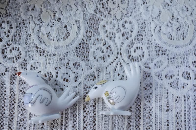 ◆Meissen マイセン コミックバード2体セット フィギュリン 置物 陶器