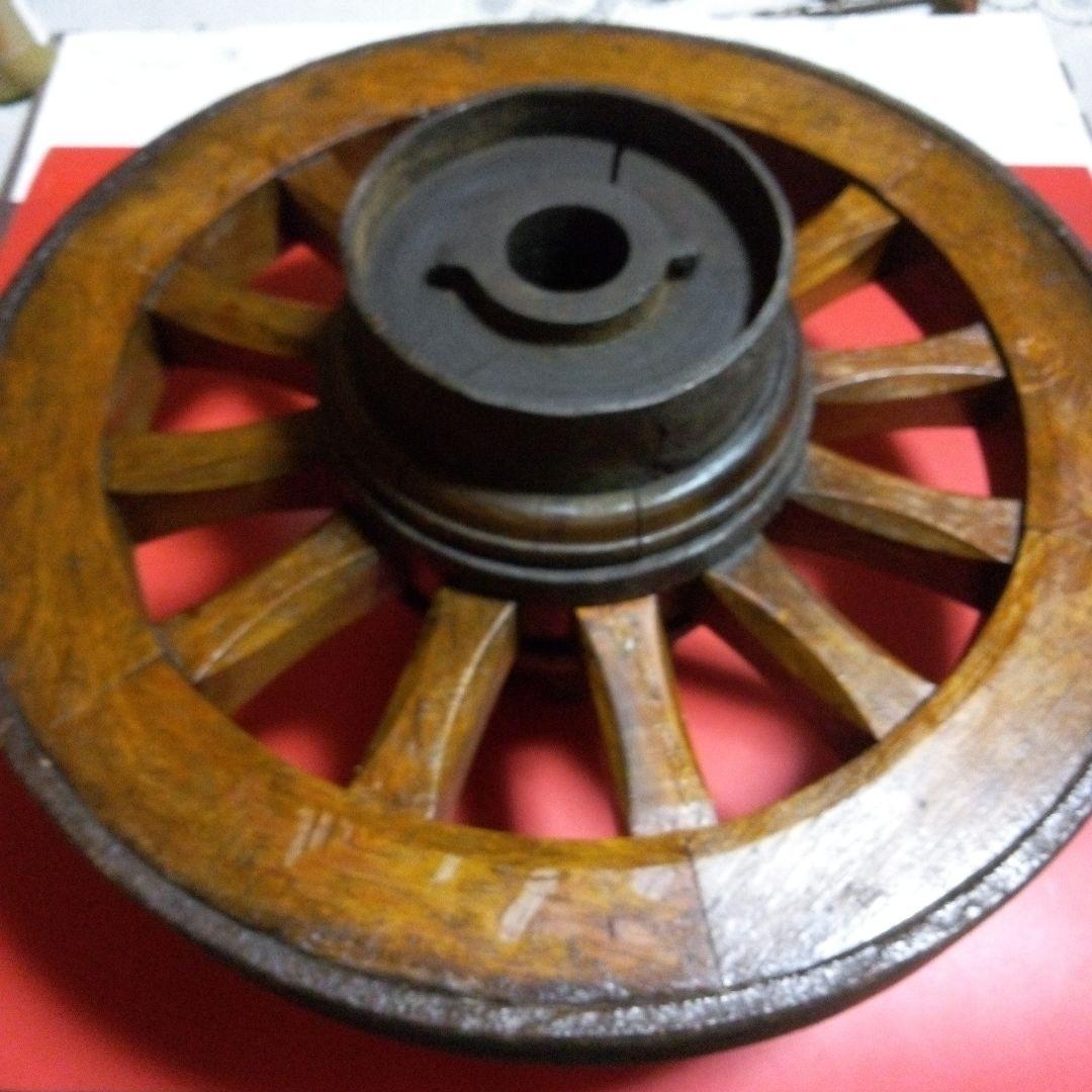 アンティーク　骨董　本物の馬車の車輪