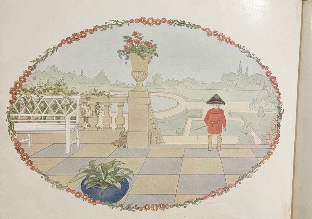 No.373希少 アンティーク洋書 古書 ル・メール 絵本 児童書　童謡