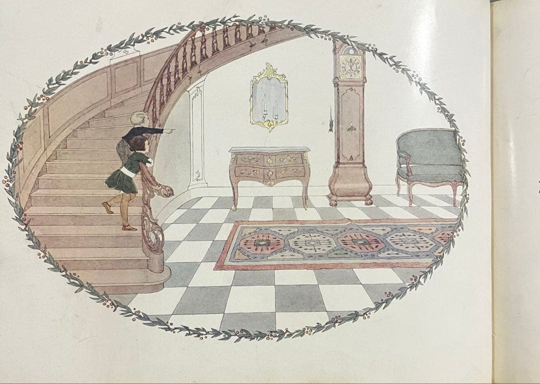 No.373希少 アンティーク洋書 古書 ル・メール 絵本 児童書　童謡