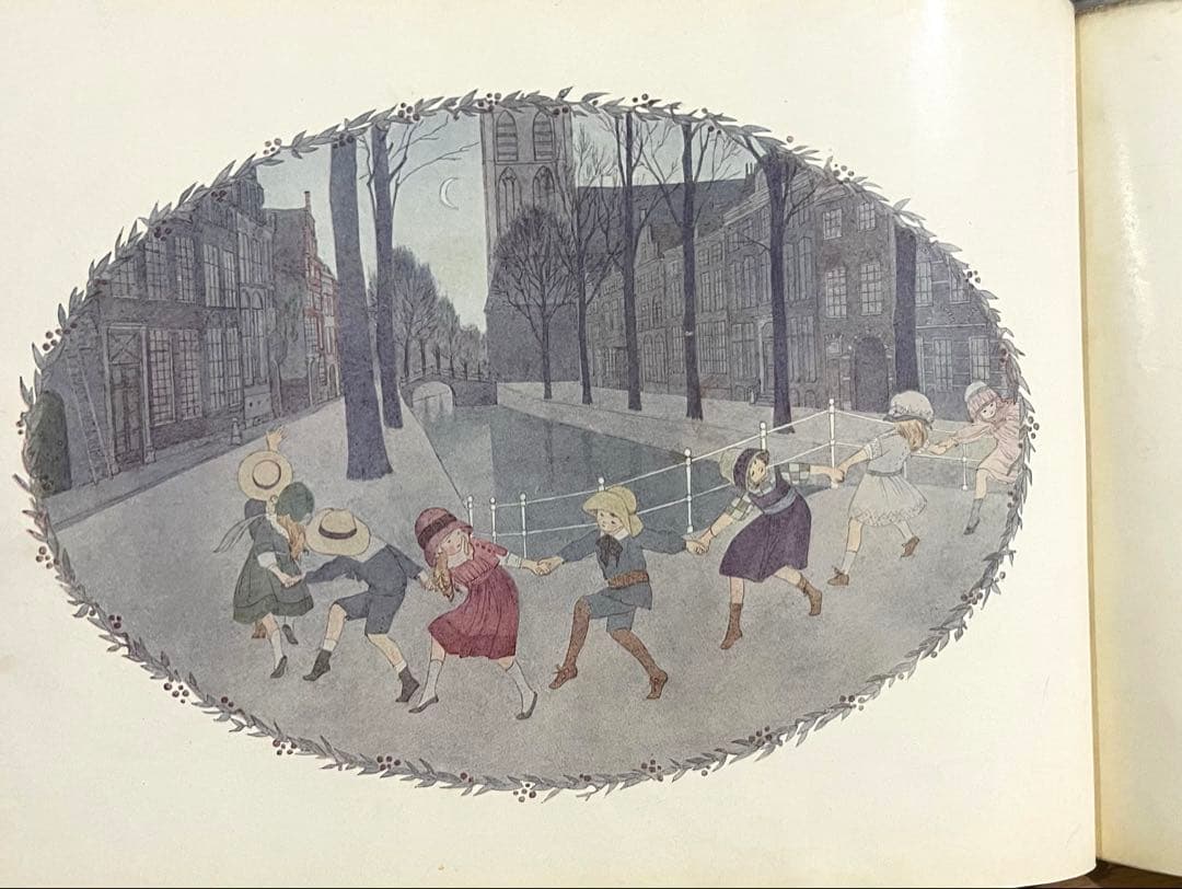 No.373希少 アンティーク洋書 古書 ル・メール 絵本 児童書　童謡