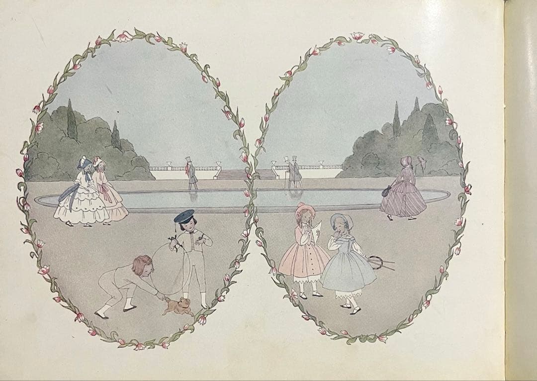 No.373希少 アンティーク洋書 古書 ル・メール 絵本 児童書　童謡