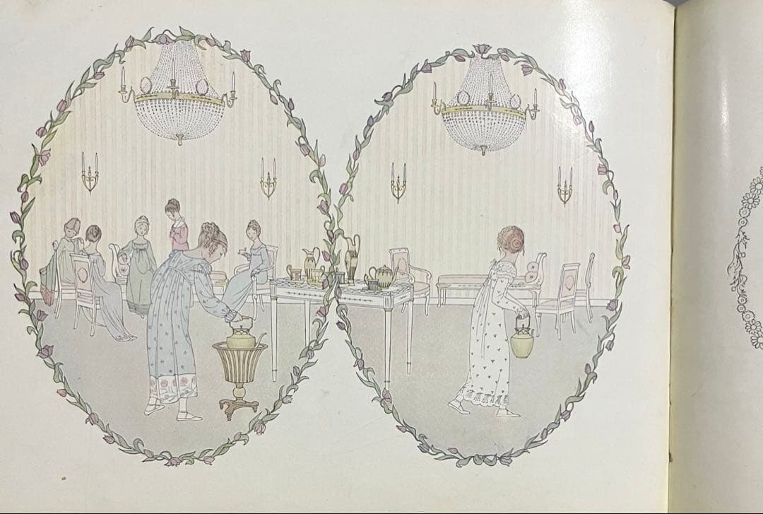 No.373希少 アンティーク洋書 古書 ル・メール 絵本 児童書　童謡