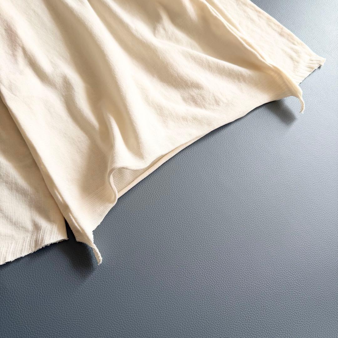 【イッセイミヤケ ISSEY MIYAKE】 変形裾 ハイネック カットソー