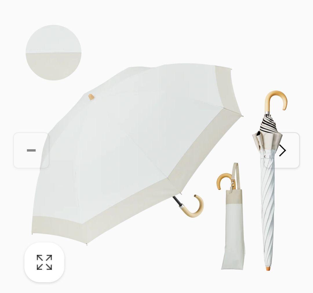 COKAGE＋ 木手元 55cm ウォーターフロント 折り畳み傘 日傘 リリィ