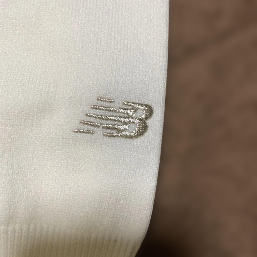 new balance ゴルフホワイト タートルネックセーター
