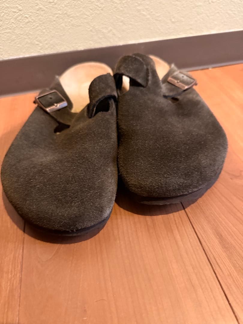 ビルケンシュトック ボストン ブラウン スエード サンダル 42