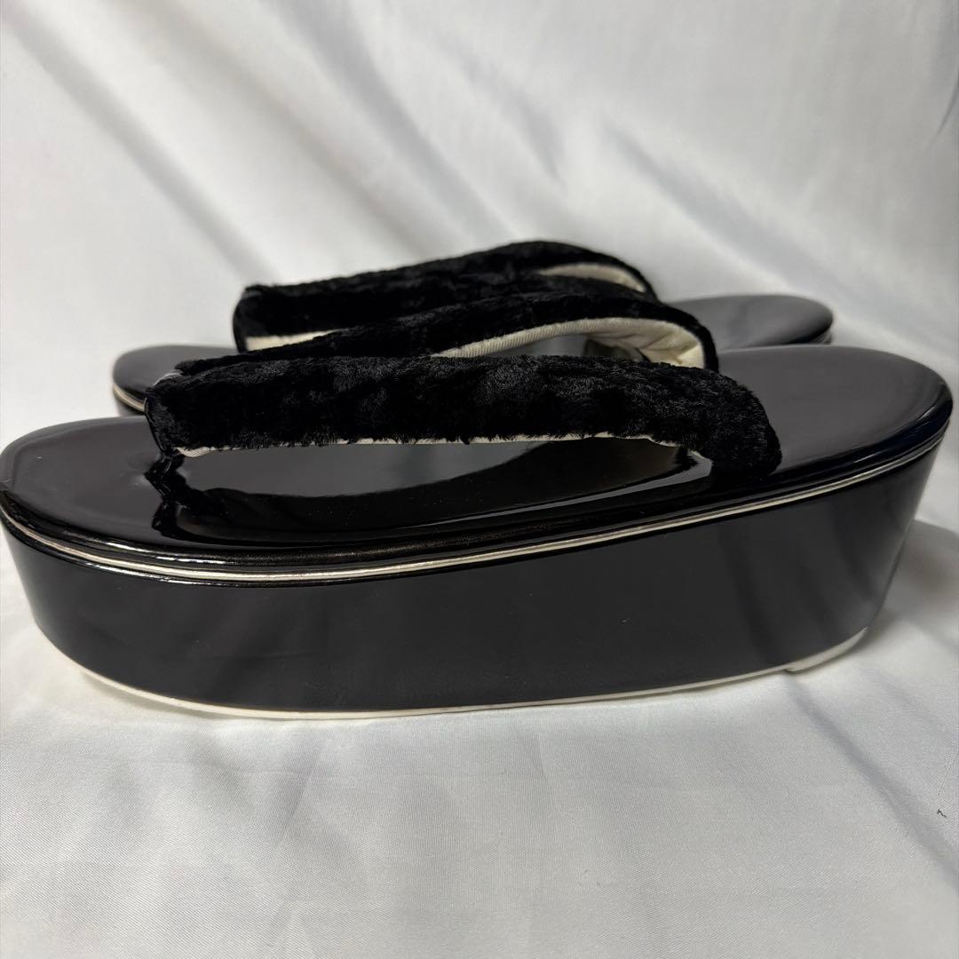 新品　振袖用　ベルベット　2026年新作　草履　バッグ　セット　黒　フリーサイズ