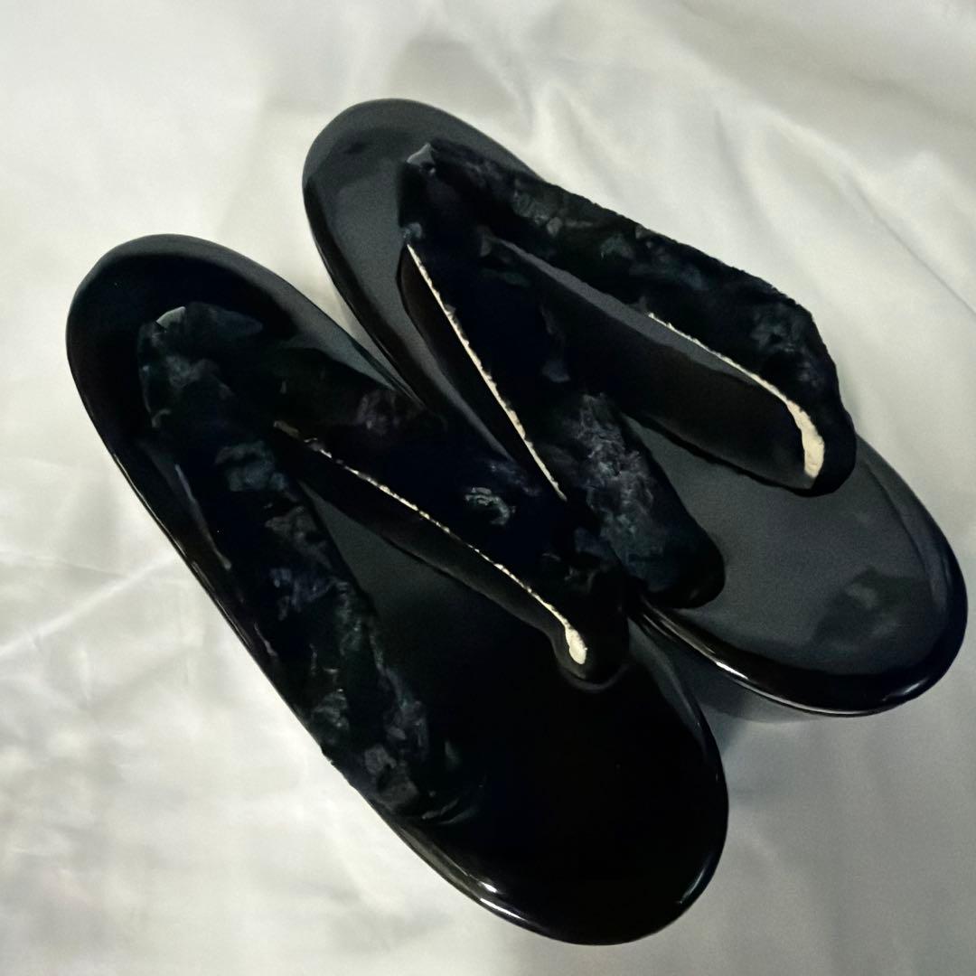 新品　振袖用　ベルベット　2026年新作　草履　バッグ　セット　黒　フリーサイズ