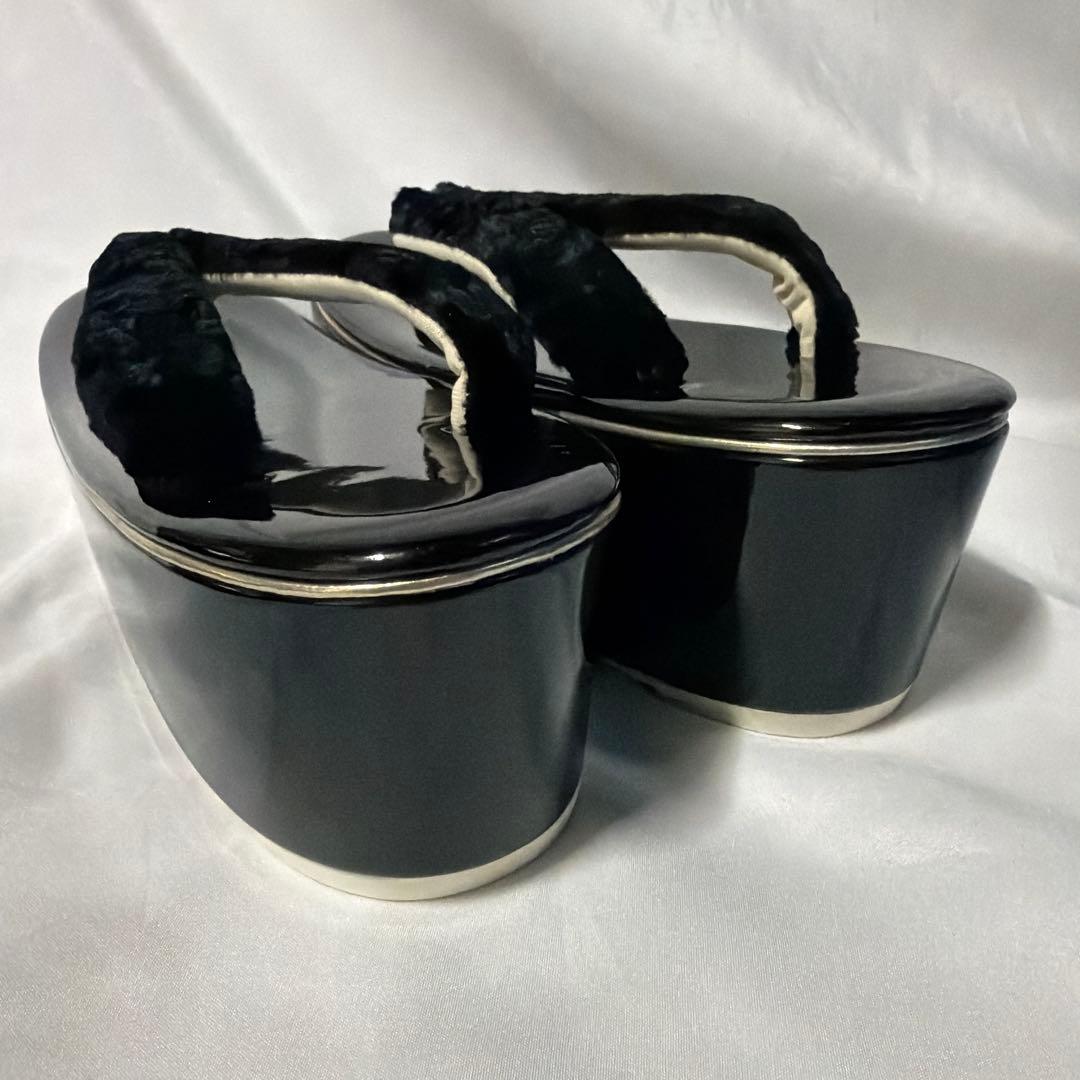 新品　振袖用　ベルベット　2026年新作　草履　バッグ　セット　黒　フリーサイズ