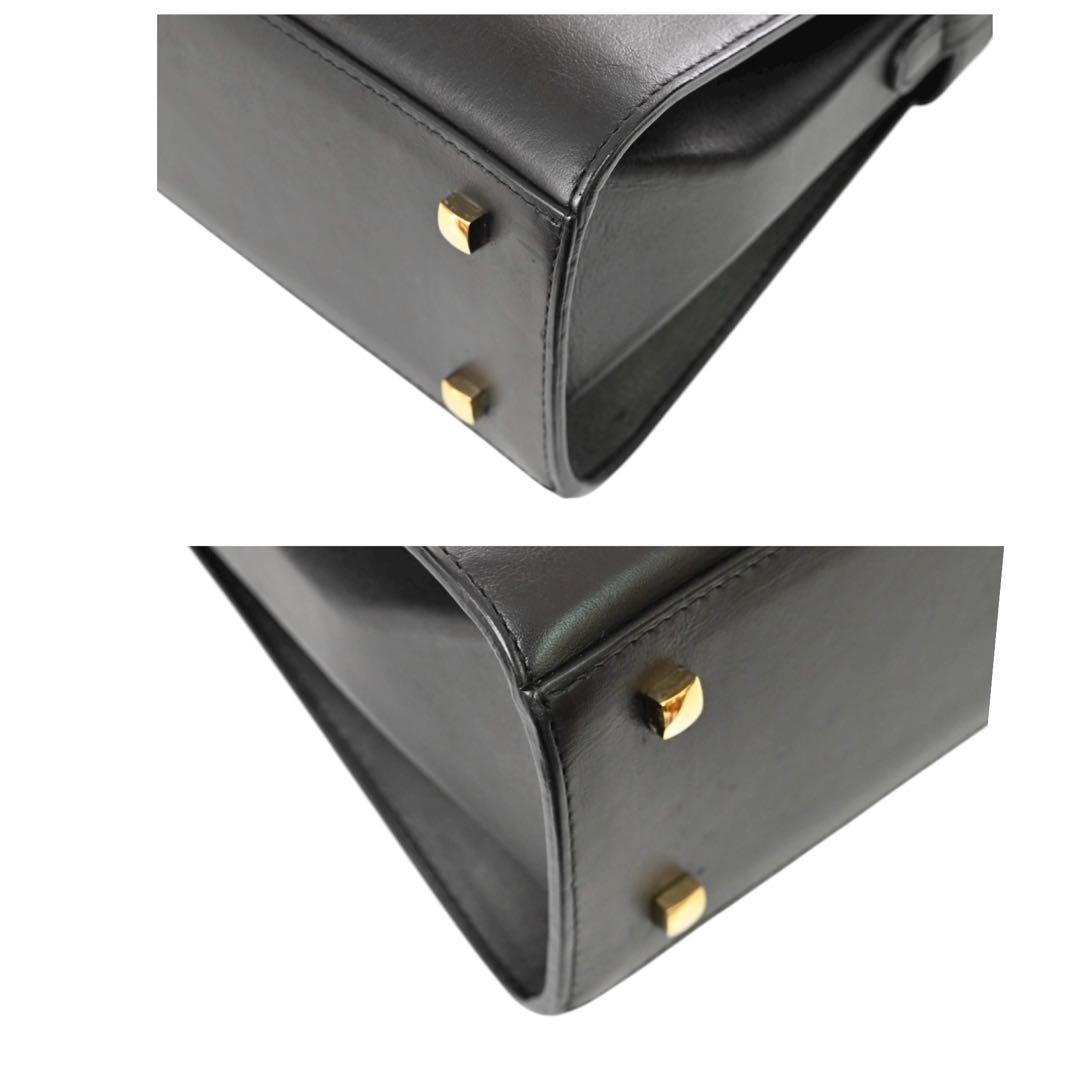 【極美品】デルヴォー　タンペート MM 黒　ブラック　レザー　ショルダーバッグ