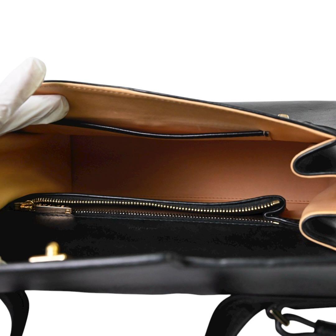 【極美品】デルヴォー　タンペート MM 黒　ブラック　レザー　ショルダーバッグ