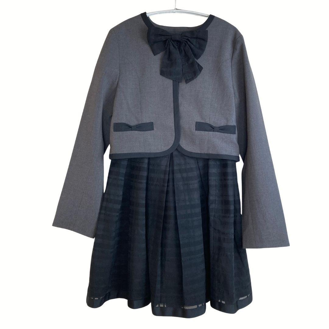 【新品】メゾ ピアノ ジュニア 160 ノーカラージャケット×スカート4点セット