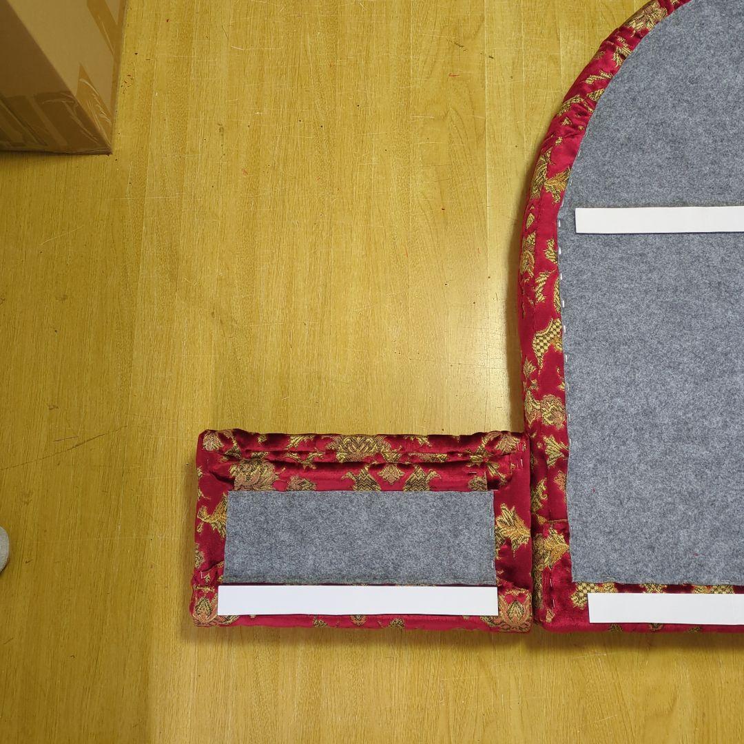 【け】フラット3点セット（カスタム）&ベット4分割【バレンタイン レッド】