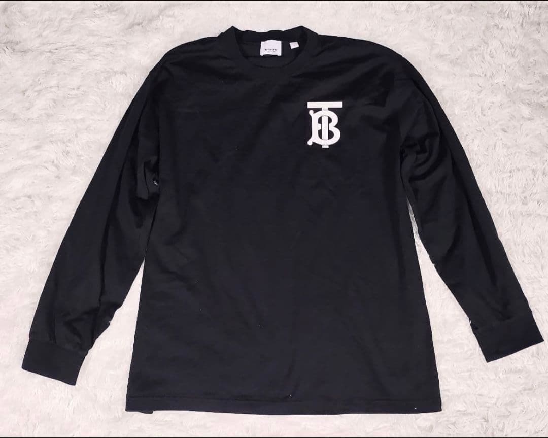 BURBERRY ブラック 長袖Tシャツ M