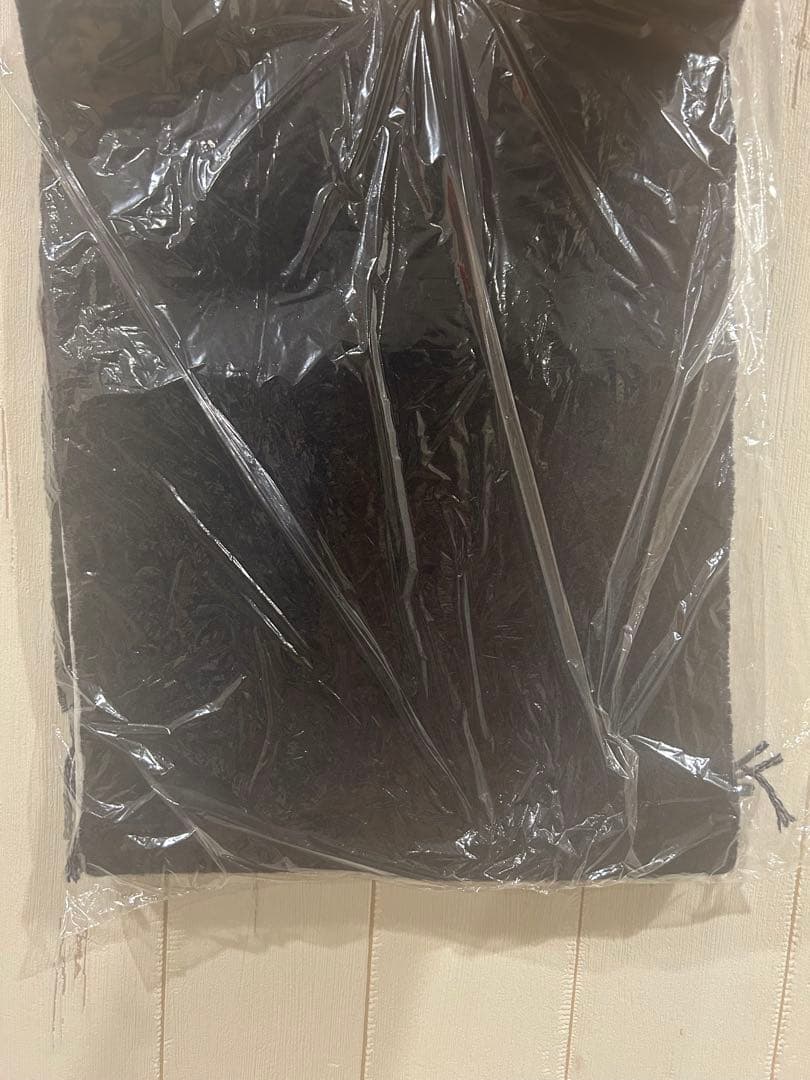 LOEWE ダークブルー マフラー フリンジ付き