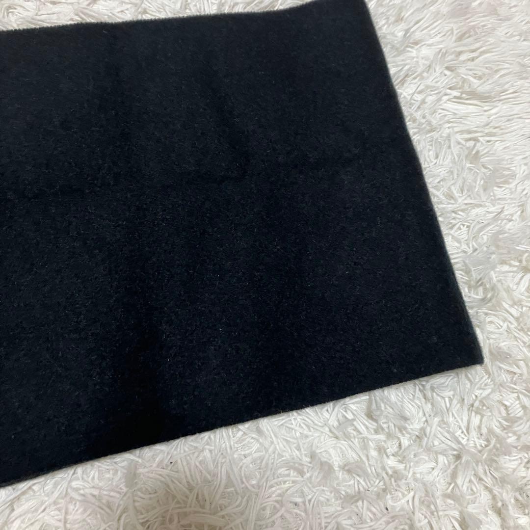 極美品　COACH　マフラー　カシミヤ100%　シグネチャー　ブラック　メンズ