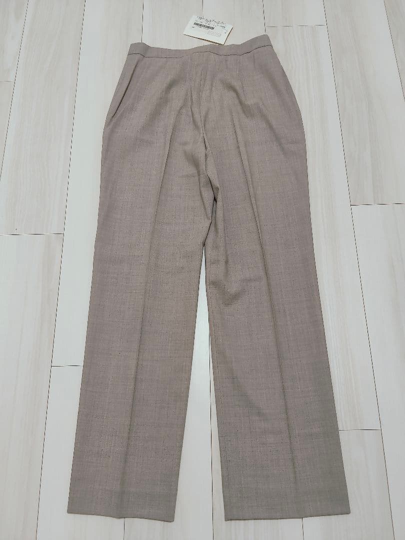 タグ付新品☆　マックスマーラ　ウール　パンツ　スラックス　グレーベージュ