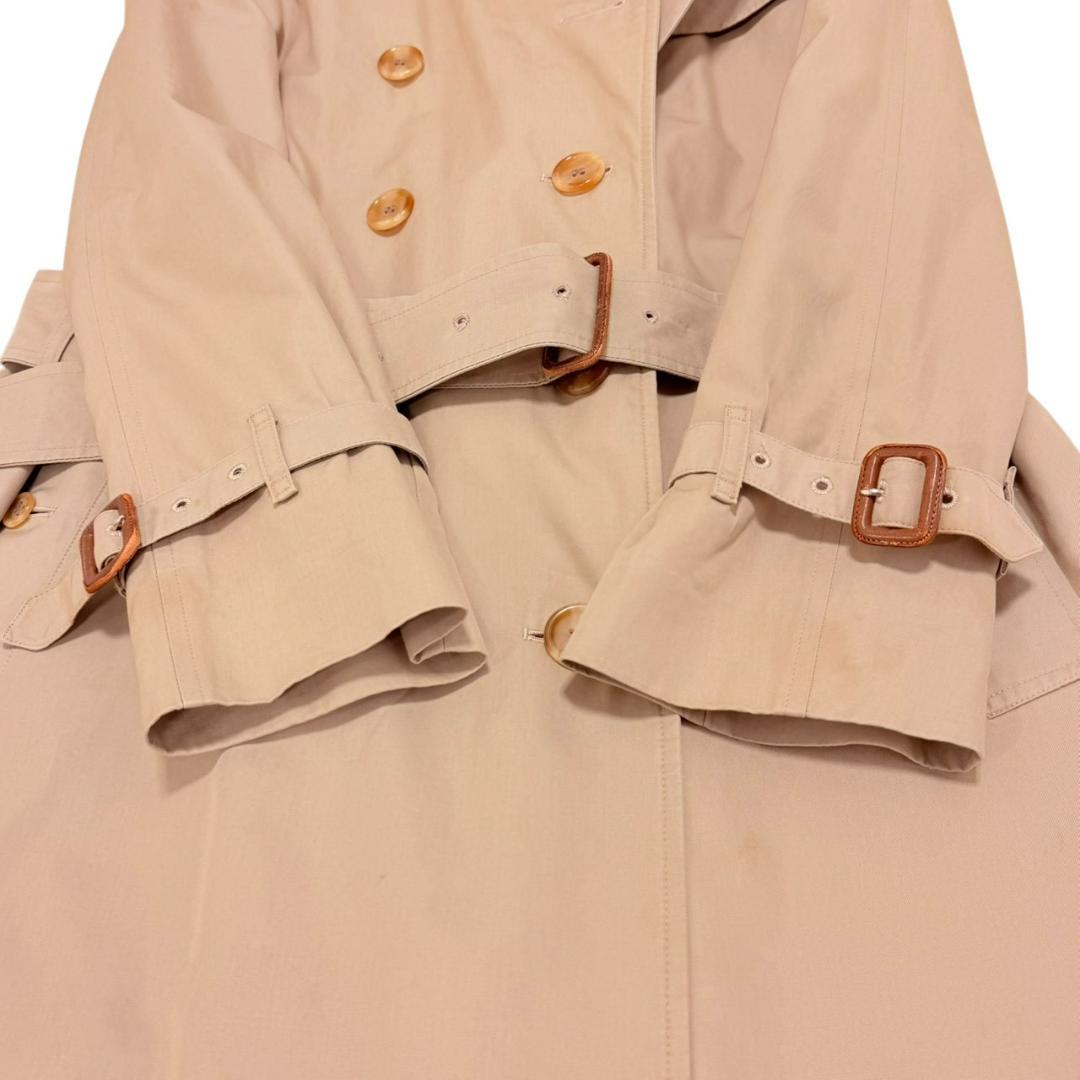 BURBERRY 腰ベルト ヴィンテージ コットン マキシ丈 トレンチコート
