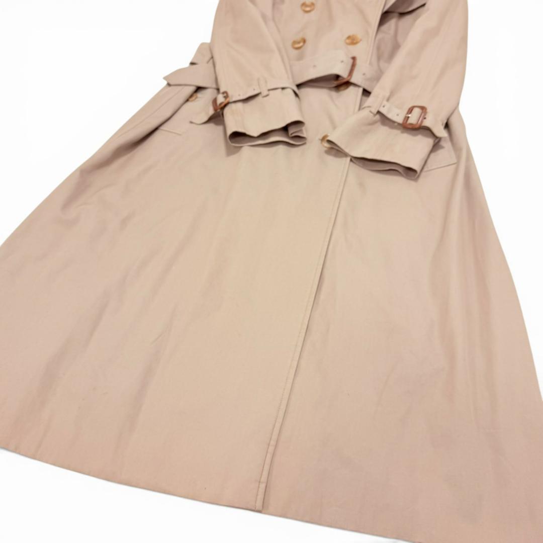BURBERRY 腰ベルト ヴィンテージ コットン マキシ丈 トレンチコート