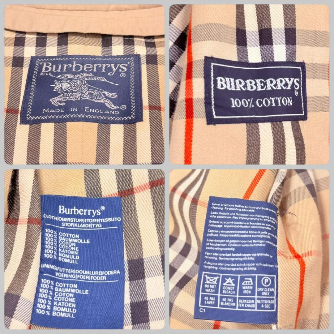 BURBERRY 腰ベルト ヴィンテージ コットン マキシ丈 トレンチコート