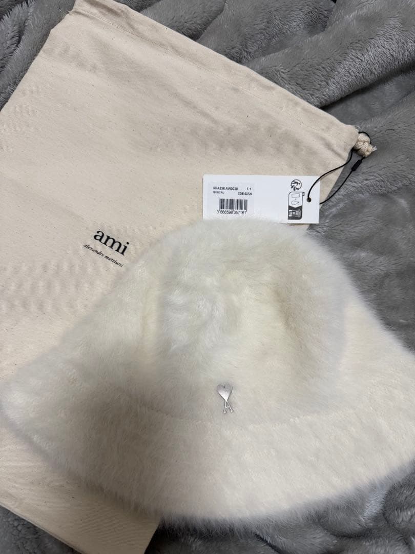 ami バケットハット ホワイト サイズ1