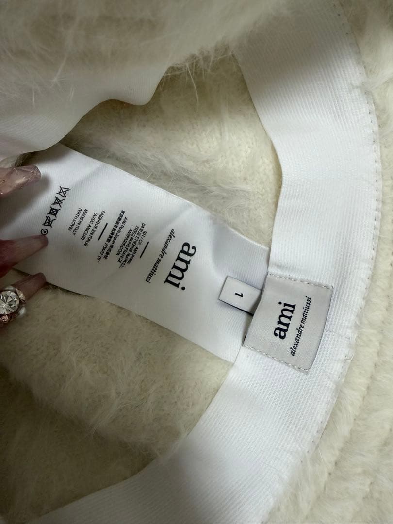 ami バケットハット ホワイト サイズ1