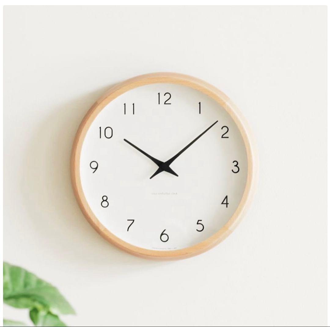 レムノス 掛け時計 カンパーニュ Campania ナチュラル 木製