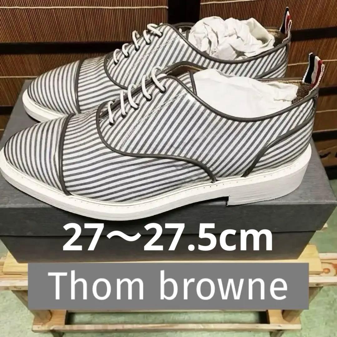 激レア‼️ Thom browneレザーpvcシアサッカーオックスフォードシューズ