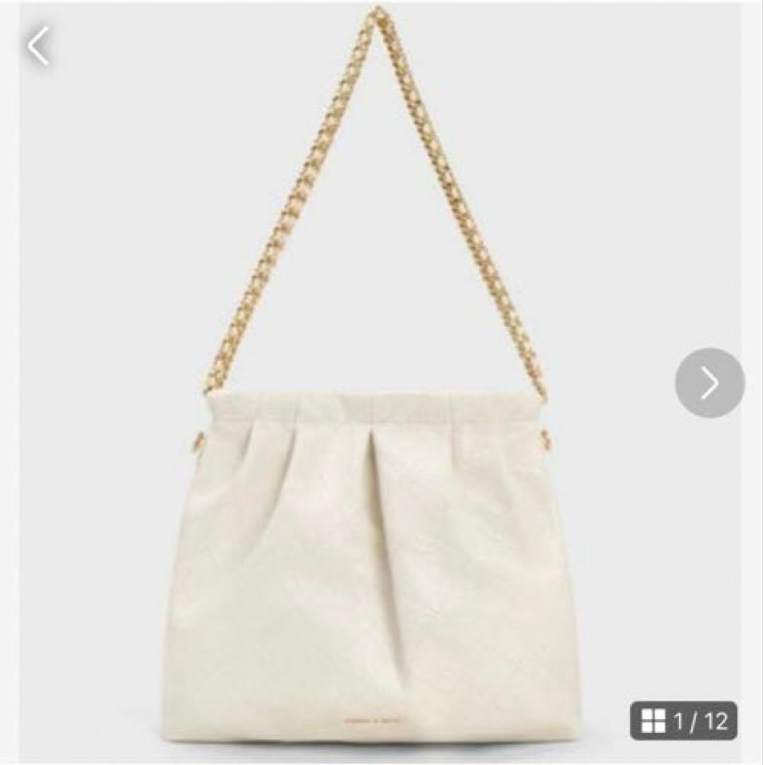 チャールズアンドキースドゥオブレードチェーンハンドルホーボーショルダーバッグ