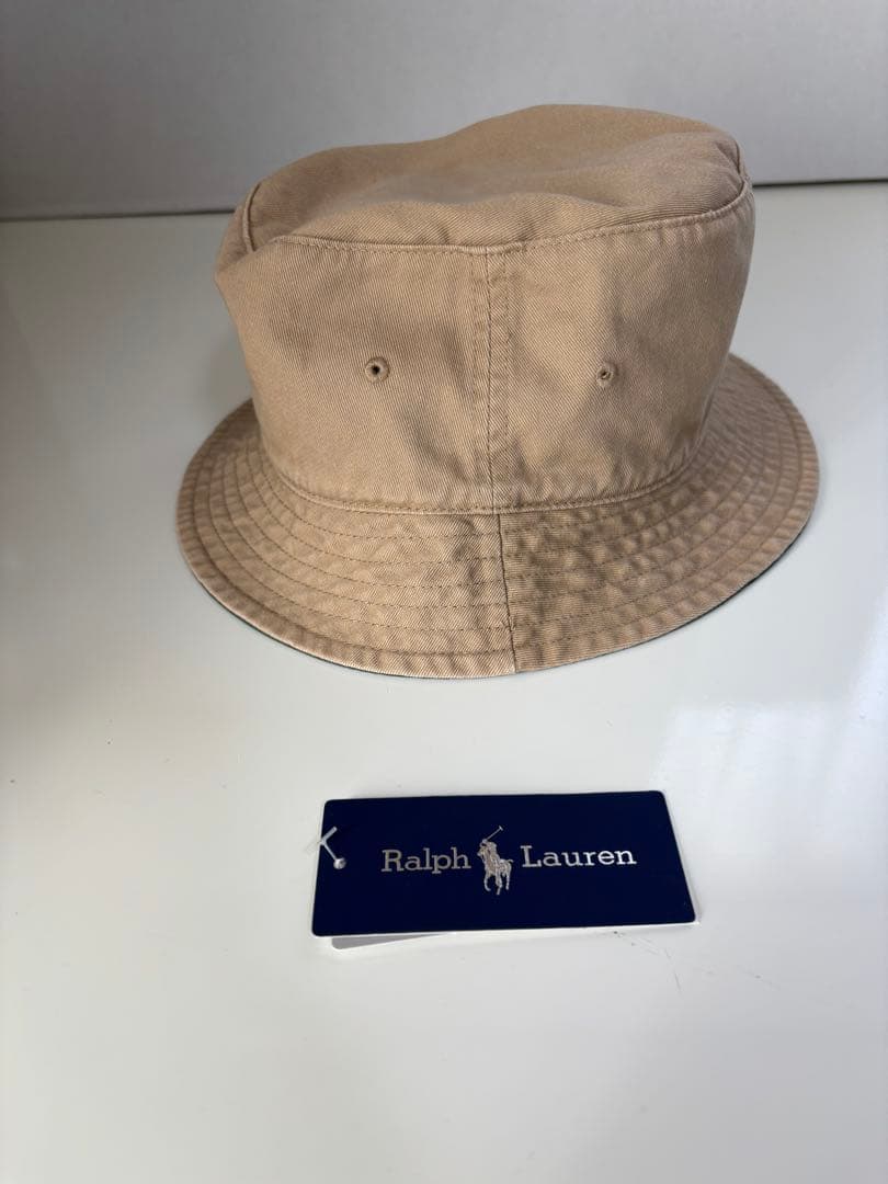 RalphLauren ビームス別注リバーシブルバケットハットカーキ/グリーン