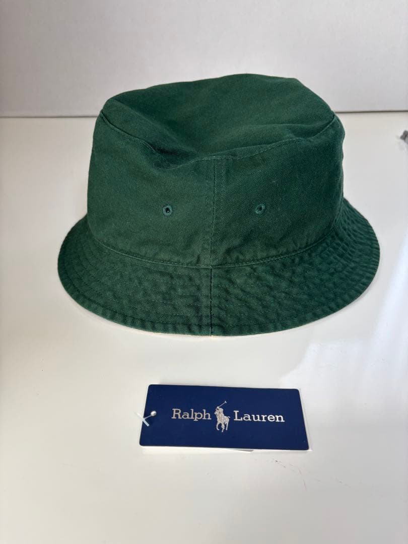 RalphLauren ビームス別注リバーシブルバケットハットカーキ/グリーン