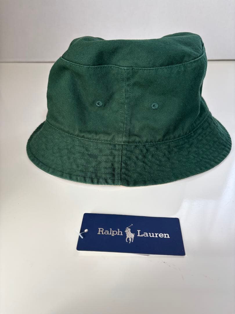 RalphLauren ビームス別注リバーシブルバケットハットカーキ/グリーン