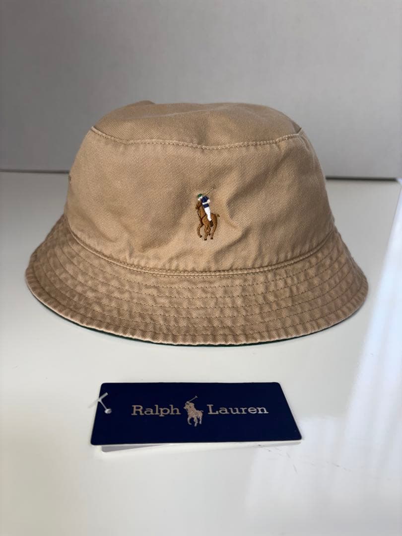 RalphLauren ビームス別注リバーシブルバケットハットカーキ/グリーン