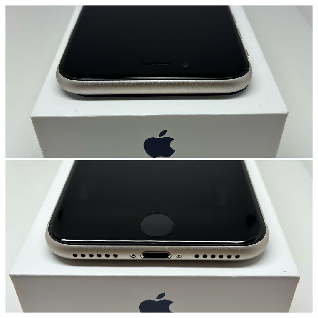 【極美品】iPhone SE3 64G スターライト　SIMフリー　新品バッテリ