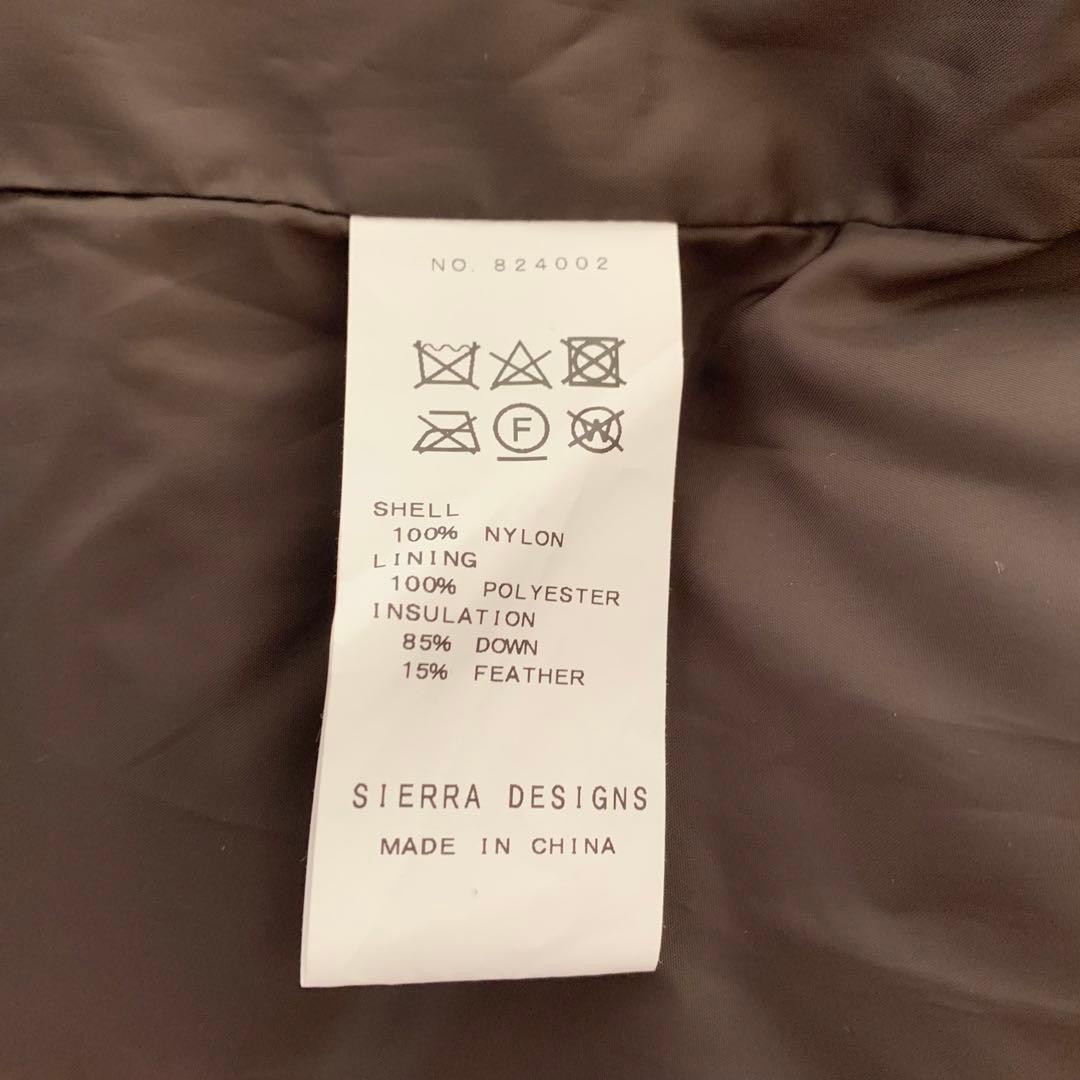 新品 SIERRA DESIGNS シェラデザイン ダウンベスト ブラウン S