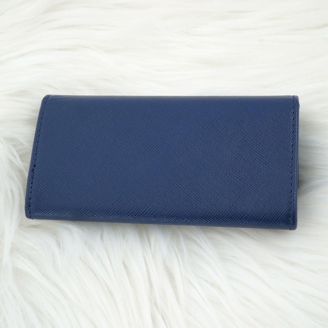 新品未使用品　箱・カード付き　PRADA プラダ　キーケース　サフィアーノレザー
