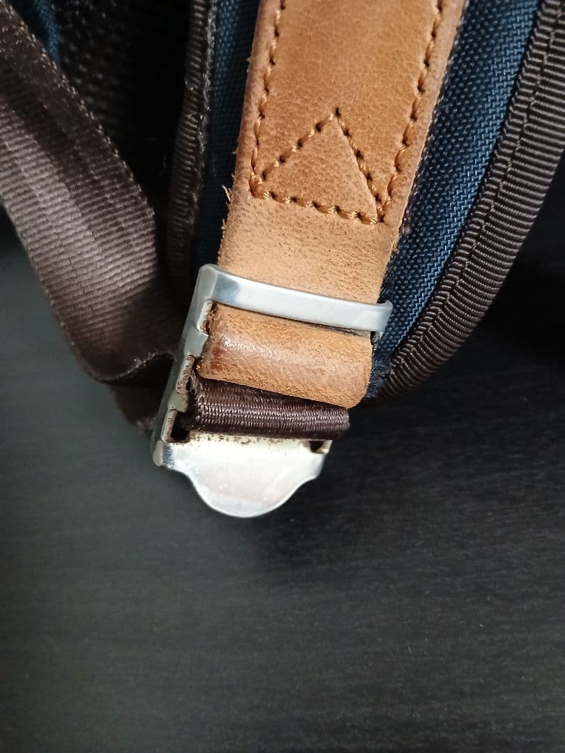 と*。様 マスターピース　ポテンシャル　ネイビー キャンバス スエード リュック