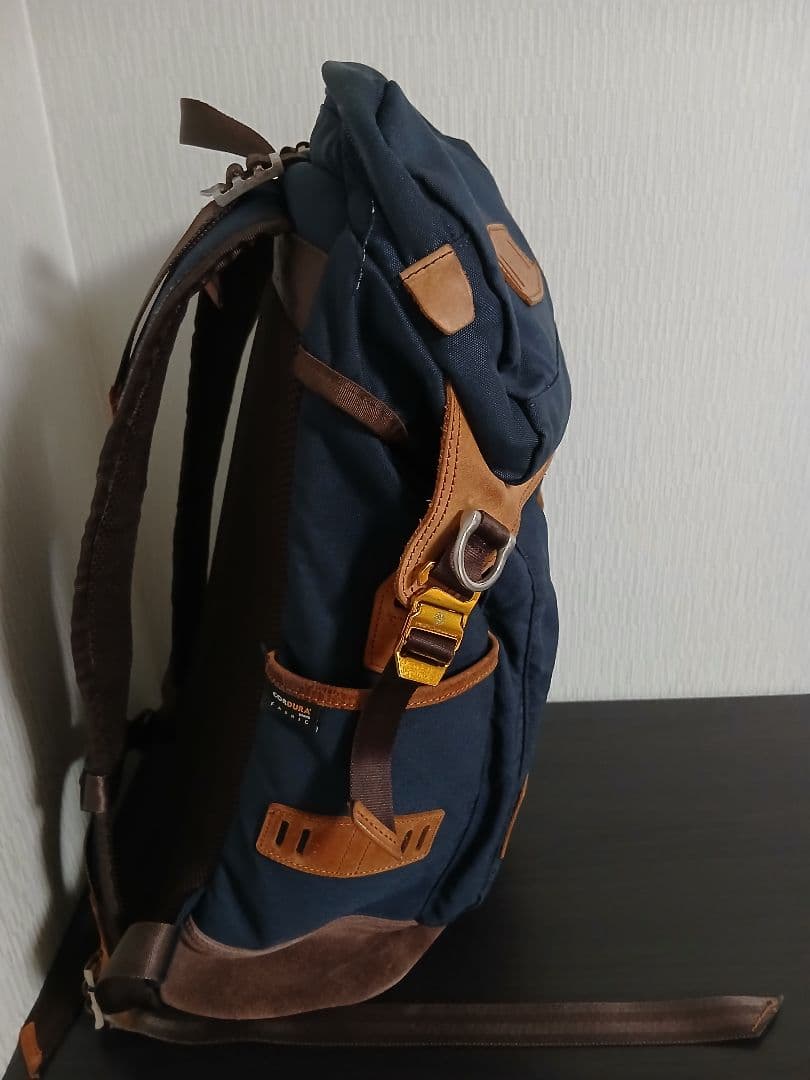 と*。様 マスターピース　ポテンシャル　ネイビー キャンバス スエード リュック