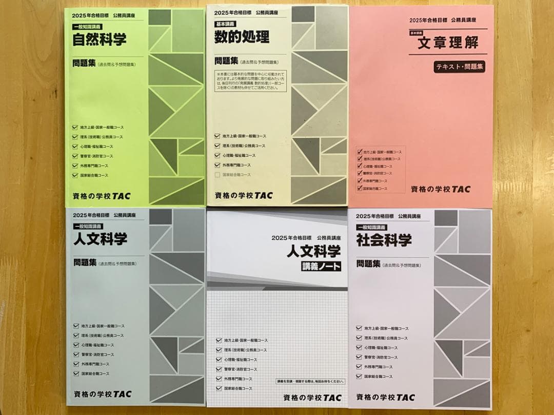 【一部未使用】TAC出版　公務員試験　過去問攻略Vテキスト&問題集 28冊セット