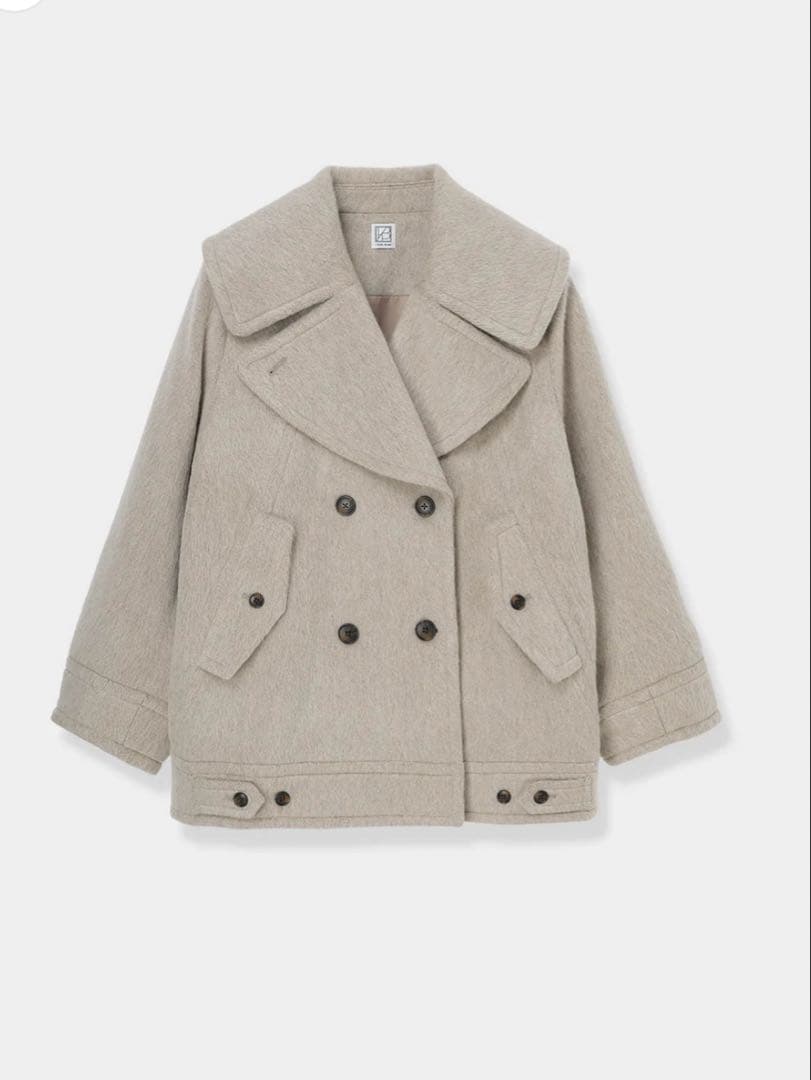新品♡Signature Wide Lapel Mid Coat