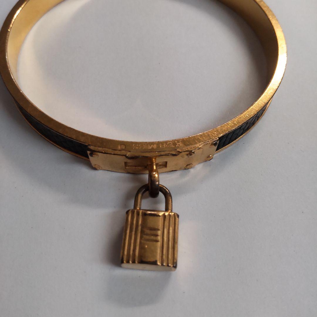 HERMES ケリーバングル 鍵 Black Gold 中古 正規品