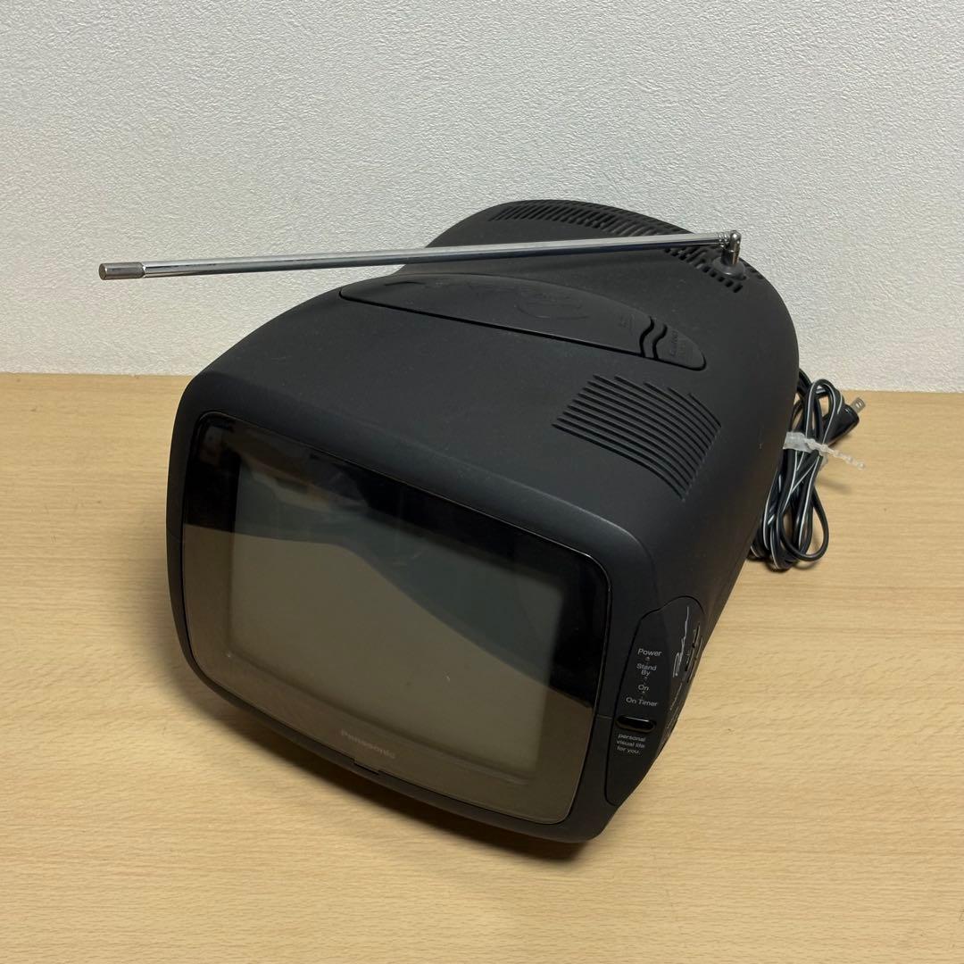 Panasonic TH-8U4 小型ブラウン管テレビ レトロ アンテナ付き
