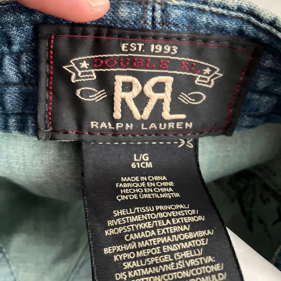 RRL デニムキャスケット キャップ DOUBLE RL