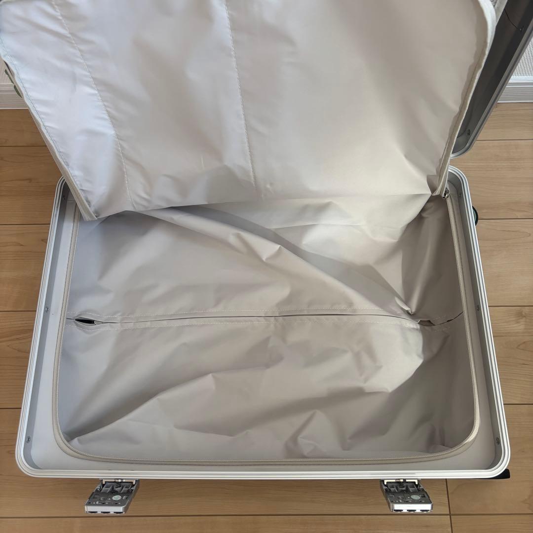 スーツケース M 65L フロントオープン キャリーケース USBポート 軽量