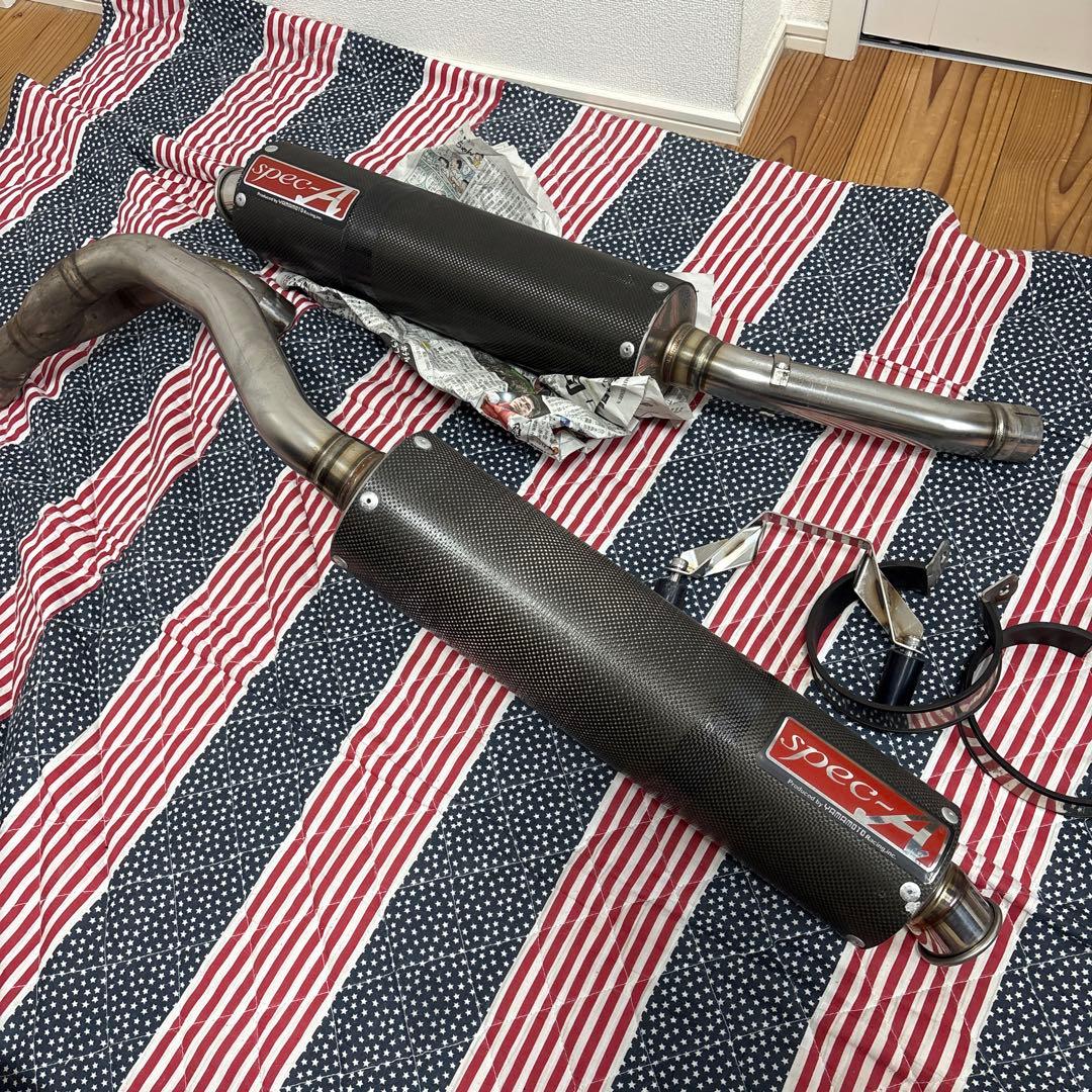 ホーネットヤマモトレーシングマフラー2本だし